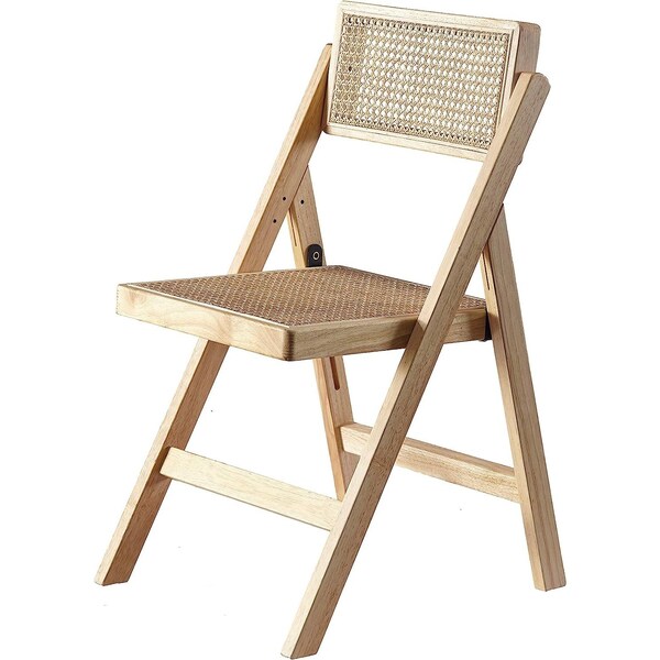 Isl Furnishings Ibiza Rattan Modern Folding Chair 1, Natural CH51DC-1PK-NATURAL - main